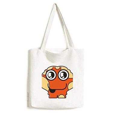 Imagem de Bolsa de lona alienígena laranja universo e alienígena bolsa de compras casual bolsa de mão