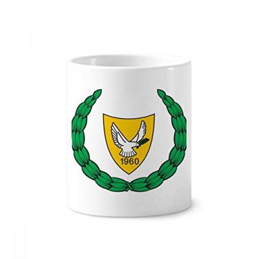 Imagem de Cyprus Emblema Nacional Country Escova de Dentes Caneca, Suporte de Cerâmica