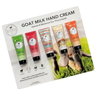 Imagem de Dionis Goat Milk Skincare - 5 Pack of 1 oz Hand Creams (Creamy Coconut & Oats, Peppermint Twist, Sea Treasures, Sugarberry, Vanilla Bean)