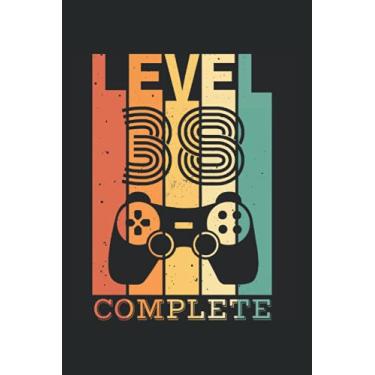 Imagem de Level 38 Complete: Level 38 Complete: A5 Kariertes Notizbuch auf 120 Seiten - Gaming Gamer Geburtstag Notizheft Geschenkidee für Zocker, Gamer, Konsole und PC Spieler Taschenbuch