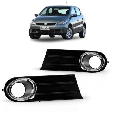 Imagem de Moldura Grade Farol Milha Parachoque Gol G5 Gv