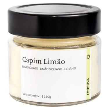 Imagem de Vela Aromática perfumada aroma de Lemongrass Capim Limao Citrica 145g - MINERVA CANDLES