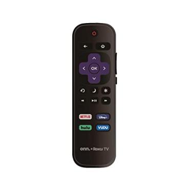 Imagem de Controle remoto de substituição OEM compatível com todos os ONN. Roku TV Smart 4K Ultra HDTV 【Funciona apenas com Onn. Roku TV, não para Roku Stick e Roku Box】 (Netflix/Disney Plus/Hulu/Vudu)
