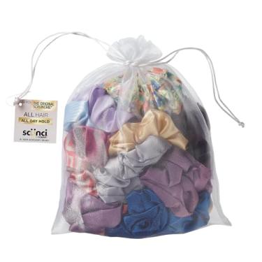 Imagem de Scunci by Conair Satin Scrunchie - acessórios de cabelo - acessórios de cabelo para mulheres - Cores sortidas - 30 unidades (pacote com 1)