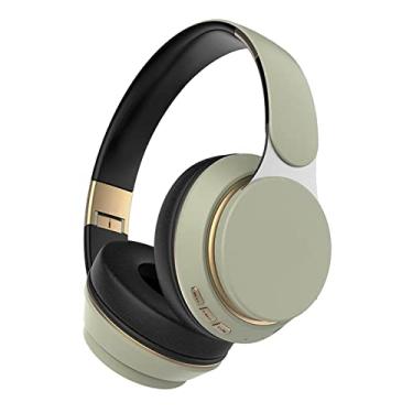 Imagem de de Ouvido 5.0 Dobráveis ​​, Modo com Fio E Sem Fio, Bateria de Lítio de 400 MAh, Estéreo HD, Adequado para Esportes Ao Ar, Verde