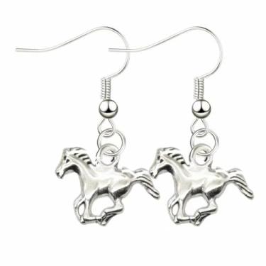 Imagem de Brincos de vaqueira ocidental, boho, charmoso, botas do Texas, chapéu de caubói, cabeça de gado, arma de touro, banhado a prata antiga, brincos pendentes para mulheres, estilo country oeste, joias