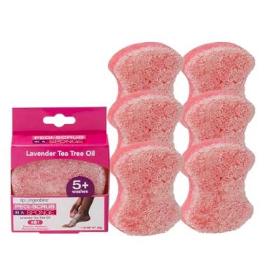 Imagem de Espongables Pedi Scrub esfoliante para os pés 5+ esponja de viagem, lavanda, 6 unidades
