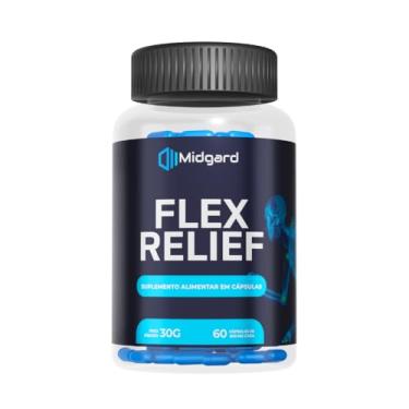 Imagem de Flex Relief - Suplemento Natural para Alívio das Dores Articulares e Melhoria da Mobilidade - Fórmula Avançada com Proteção e Flexibilidade para Articulações - 60 Cápsulas