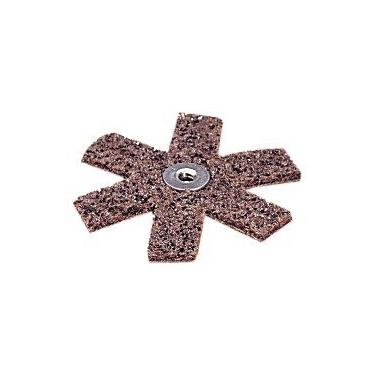 Imagem de 3M Scotch-Brite SR-ZA Estrela de lixamento de óxido de alumínio não tecido – Grau Grosso – Fixação do mandril – 7,62 cm de diâmetro – 18000 RPM máx. – 13372 [O preço é por CADA]