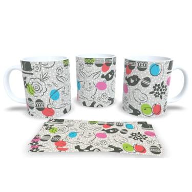 Imagem de Canecas Branca de Porcelana Personalizadas Pascoa 8 (Pascoa 122)