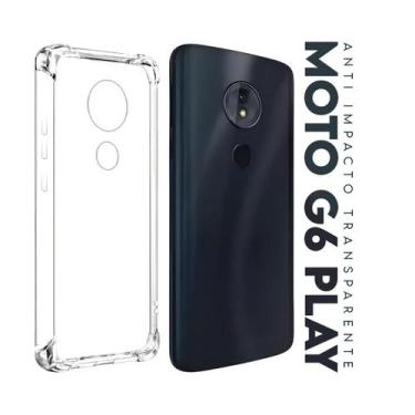 Imagem de Capa Capinha Anti Impacto Transparente Para Moto G6 Play Xt1922 5.7 - 