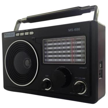 Imagem de Rádio Bluetooth Retrô Portátil Potente Recarregável Am Fm - Livstar