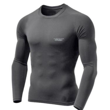Imagem de Camisa Térmica Masculina Uv 50+ Segunda Pele Camiseta Blusa Malha Fria