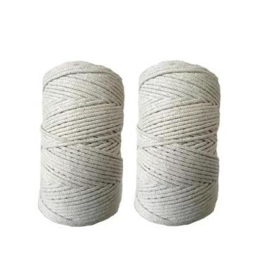 Imagem de Kit com 2 Rolos - Cordão Fio de Algodão para artesanato - Aliança