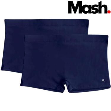 Imagem de Kit 2 Sunga Boxer Mash Adulto Moda Praia Tamanhos Grandes, G, Azul