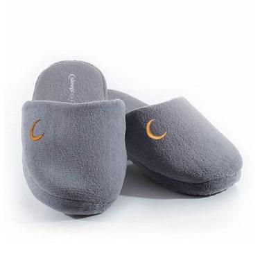 Imagem de Pantufas Luxo Cinza Sleep Complements, TAM 35/36