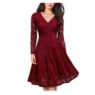 Imagem de Vestido Renda Civil Madrinha Festa Batizado Aniversario - Bella Fest, 