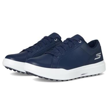 Imagem de Skechers Drive 6 Arch Tênis masculino de couro com ajuste relaxado Spikeless Golf, Azul marino, 43