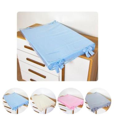 Imagem de Trocador Anatômico c/ Capa Plástica de Cômoda Para Bebê Menina Menino 