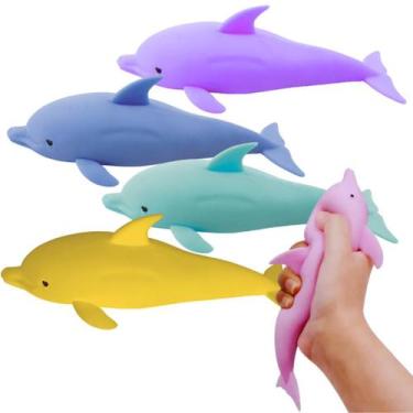 Imagem de Brinquedo Anti Stress Golfinho de Apertar Relaxante ArtBrink - Art Bri