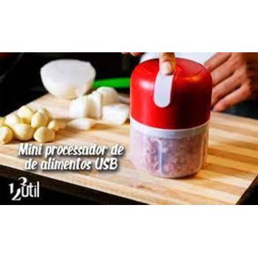 Imagem de Mini Processador De Alimentos 3 Lâminas Elétrico Bivolt - RODA CASA 12