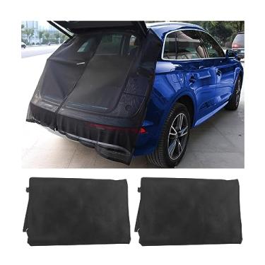 Imagem de AUCELI Persiana de porta traseira automática, rede de malha respirável, barraca magnética de proteção solar UV universal para acampamento de carro, acessórios de viagem com direção automática para a