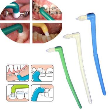 Imagem de Kit 3 Escova dental Unitufo Cônica limpeza entre os dentes - Medfio Un