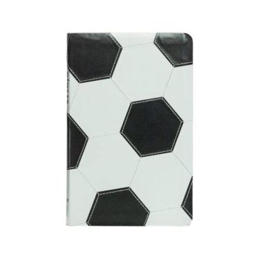 Imagem de Bíblia Nvi Slim, Capa De Futebol, Couro-Soft Preto E Branco, Luxo