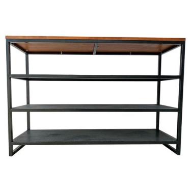 Imagem de Estante Aparador Estilo Industrial - Com 3 Prateleiras de Chapas Perfu