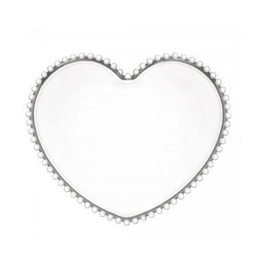 Imagem de Prato de Cristal Coração P Pearl 20x17x2cm 28372 - Wolff - LYOR, WOLFF