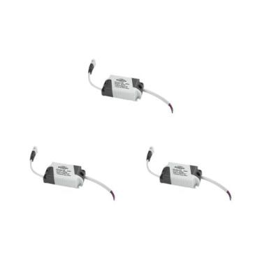 Imagem de Kit C/3 - Driver Reator Fonte P/Painel Led Blumenau 24W