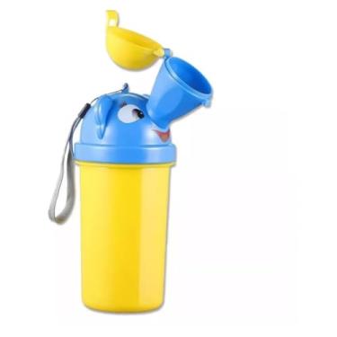 Imagem de Mictório Penico Xixi Infantil Viagem Criança Bebês Portatil (Azul)