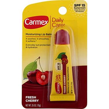 Imagem de Carmex Bálsamo Labial Hidratante Click-Stick Fps 15 Cereja 0,15 Oz (Pacote Com 2)