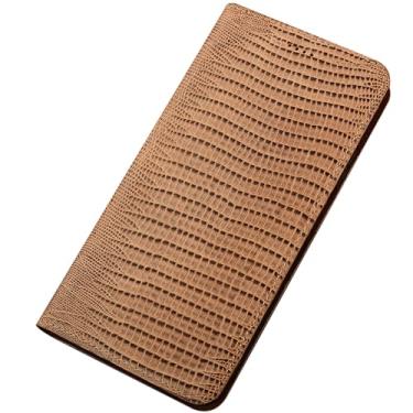 Imagem de LTLMYDAM Capa carteira para Samsung Galaxy S25 Ultra/S25 Plus/S25, capa flip clássica de couro genuíno com compartimento para cartão, proteção contra choque, capa interna, laranja, S25