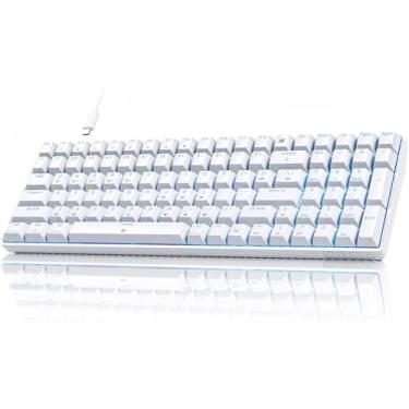 Imagem de DIERYA Teclado Para Jogos Dk98Se, Teclado Mecânico De 98 Teclas Com Interruptores Vermelhos Lineares, Cabo Usb-C Para Jogadores E Digitadores De Pc Windows, Branco