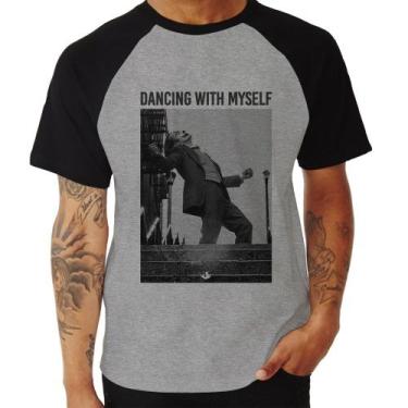 Imagem de Camiseta Raglan Dancing with myself - Foca na Moda, Cinza, Preto, G