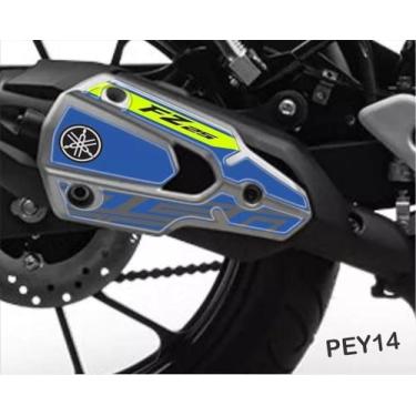 Imagem de Adesivo Protetor De Escapamento Resinado Yamaha Fz 25 Pey14 - Resitank