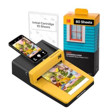 Imagem de KODAK Impressora fotográfica instantânea Dock ERA Plus 4PASS (4 x 6) (impressora + inicial 10 folhas + 80 folhas)