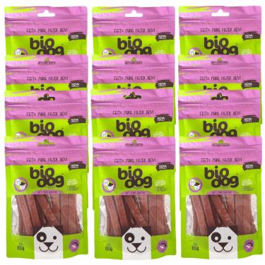 Imagem de 12x Petisco Bio Dog- Sensitive - Cordeiro com Pato- 100g