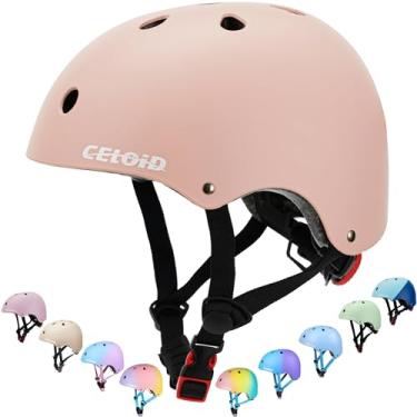 Imagem de CELOID Capacete de bicicleta infantil, capacetes de skate infantil para crianças de 10 a 12 a 14 anos, meninos e meninas, ajustável, multiesportivo, bicicleta, patins, scooter, equilíbrio e capacete