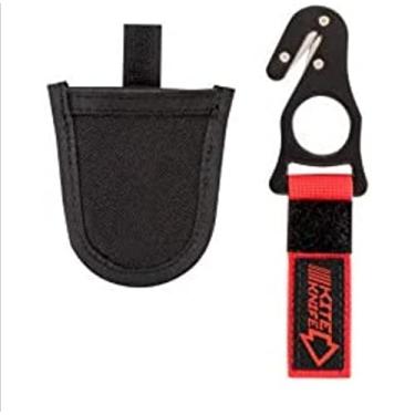 Imagem de haihong Arneses Gancho de pipa facas de segurança parapente parapente com bolso 2020 vermelho/preto sk16