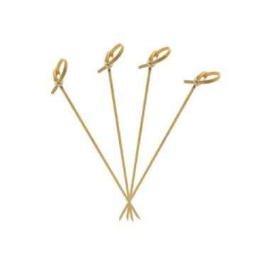 Imagem de Espetinho Palito Bambú Nó 15cm Hamburgueria Petisco 200 Unid - Kuni