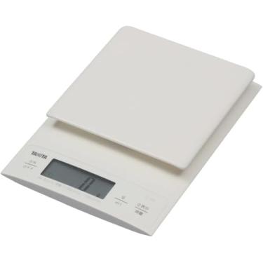 Imagem de TANITA Balança digital para cozinhar 【Também útil para fazer pão0,1 g unidadeAlta precisãoPesando até 3 kg】WhiteKD-320-WH