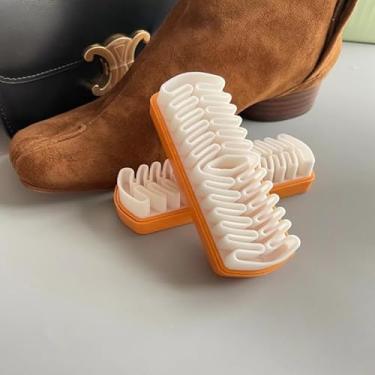 Imagem de Escova Limpa Couro Limpeza Bancos Bolsas Botas Couro em Geral Rubber Brush Karbox