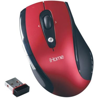 Imagem de iHome Mouse laser sem fio IH-M130ZR - Laser - USB - Vermelho