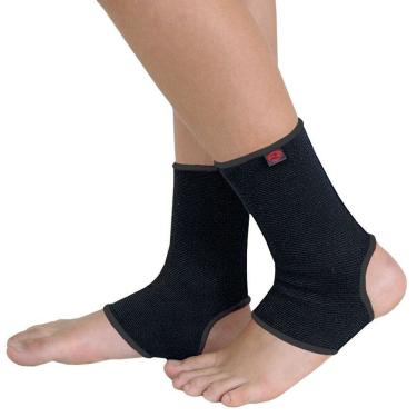 Imagem de Tornozeleira Elástica Realtex Par - Preto M