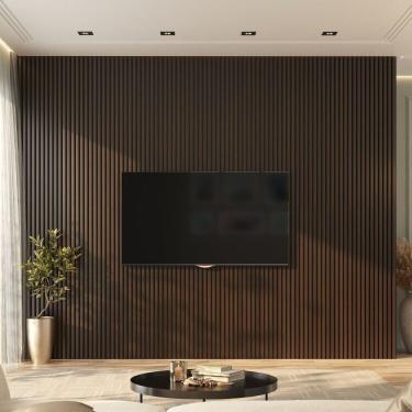 Imagem de Painel Ripado De Pvc 6 Barra De 2,70m X 0,15cm Venda Em (2,43m) Mogno