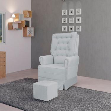 Imagem de Poltrona Amamentação Com Balanço Eloa Cinza