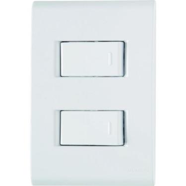 Imagem de Conjunto 4 X 2 De 1 Interruptor Simples 10a 250v + 1 Interruptor Paralelo 10a 250v - Tramontina