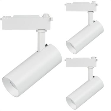 Imagem de Kit 3 Spot Led Mr16 Para Trilho Eletrificado Branco 110/220v 6500k Frio